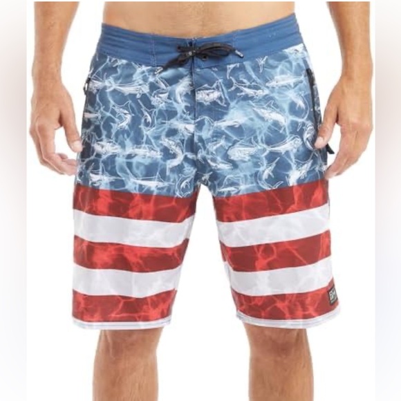 NWT Pelagic Sharkskin Americano Board Shorts